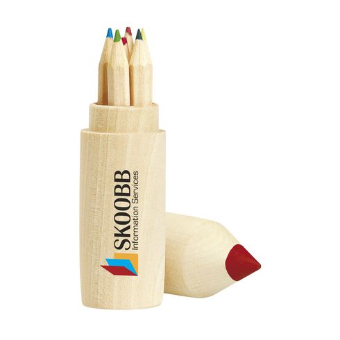 Crayons wooden tube